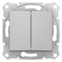 Schneider Electric Sedna Łącznik podwójny schodowy aluminiowy SDN0600160