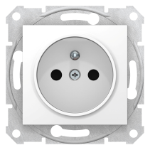  Sedna Gniazdo pojedyncze 2P+PE z przesłonami białe SDN2800121