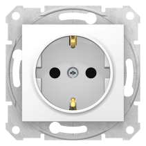 Schneider Electric Sedna Gniazdo pojedyncze Schuko białe SDN3000121