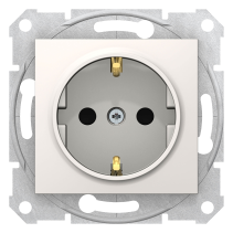 Schneider Electric Sedna Gniazdo pojedyncze Schuko kremowe SDN3000123