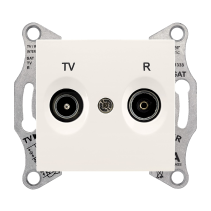 Schneider Electric Sedna Gniazdo R/TV przelotowe (8dB) kremowe SDN3301323