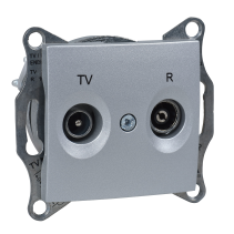 Schneider Electric Sedna Gniazdo R/TV końcowe (1dB) aluminiowe SDN3301660