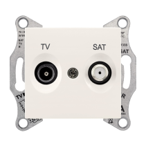 Schneider Electric Sedna Gniazdo TV/SAT przelotowe (8dB) kremowe SDN3401223
