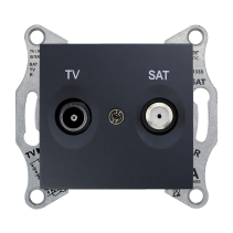Schneider Electric Sedna Gniazdo TV/SAT końcowe (1dB) grafitowe SDN3401670
