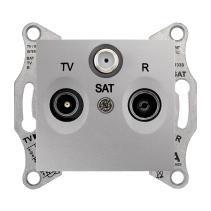  Sedna Gniazdo R/TV/SAT przelotowe (8dB) aluminiowe SDN3501260