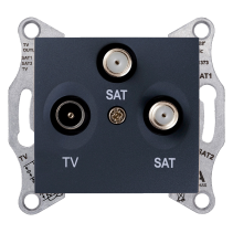  Sedna Gniazdo TV/SAT/SAT końcowe (1dB) grafitowe SDN3502170