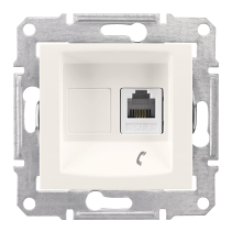 Schneider Electric Sedna Gniazdo telefoniczne RJ11 kremowe SDN4101123