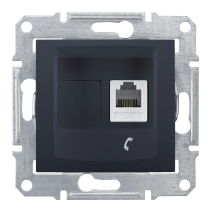 Schneider Electric Sedna Gniazdo telefoniczne RJ11 grafitowe SDN4101170