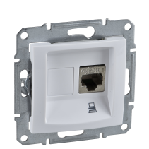 Schneider Electric Sedna Gniazdo komputerowe RJ45 kat.6 STP białe SDN4900121