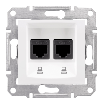  Sedna Gniazdo komputerowe 2x RJ45 kat.6 STP białe SDN5000121