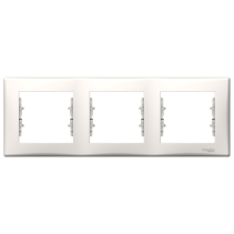 Schneider Electric Sedna Ramka potrójna pozioma kremowa SDN5800523