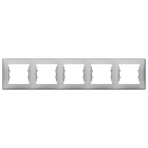 Schneider Electric Sedna Ramka 5-krotna pozioma aluminiowa SDN5800960