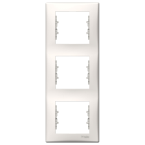 Schneider Electric Sedna Ramka potrójna pionowa kremowa SDN5801323